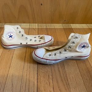Converse All Star High Tops Pale Yellow